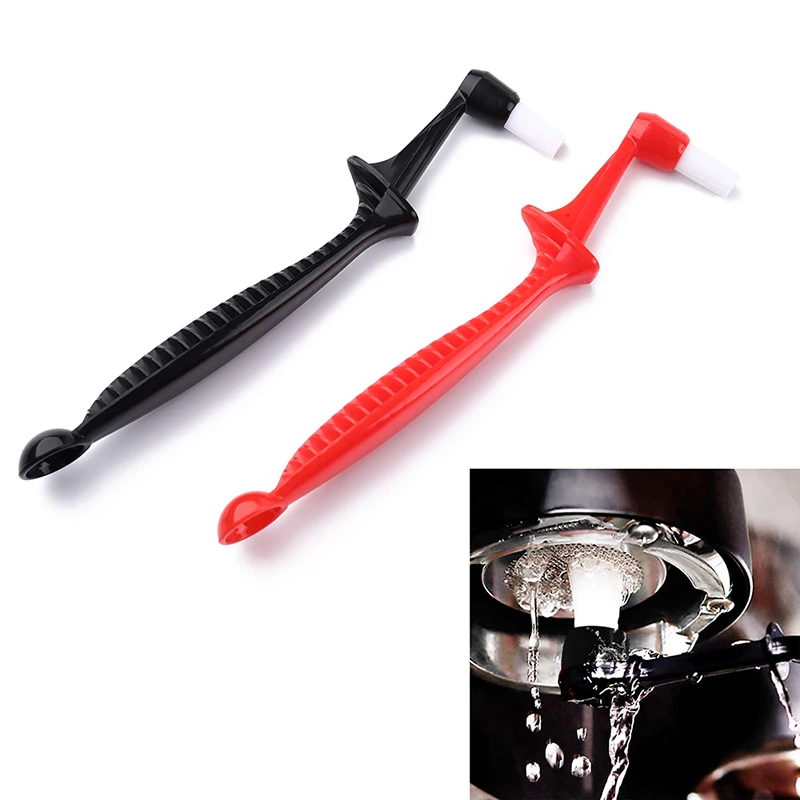 

1 шт. кофейная щетка эспрессо, зеркальный кофе, длинная ручка, встроенная, два в одном с ложкой