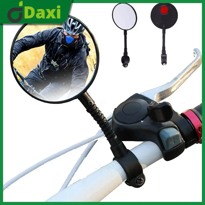 

New Silicone Handle Bicycle Rearview Handlebar Mirrors Cycling Rear View MTB Bike Rearview Mirror Adjustable Left Right Mirrors