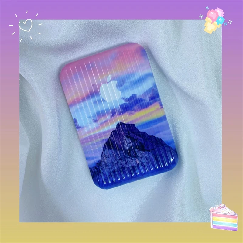 

Rosy Clouds Suitable For Apple Iphone Magsafe External Battery Protection Case Magnetic Absorption Cute Fashion Sunset Dusk