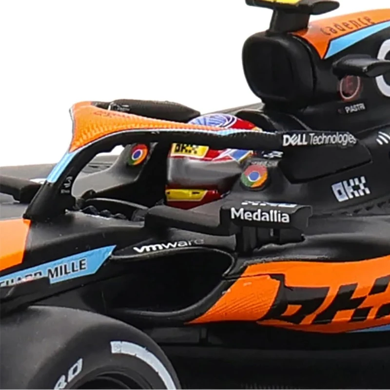 1:24 2023 Новая команда McLaren F1 MCL60 4 # Ландо Норрис 81 Модель автомобиля из сплава Oscar Piastri