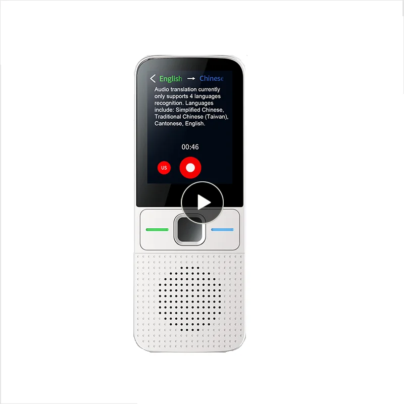 

Intelligent Speech Translation Portable 137 Languages Intelligent Instant Voice Text App Pho T10 Translator White Translator