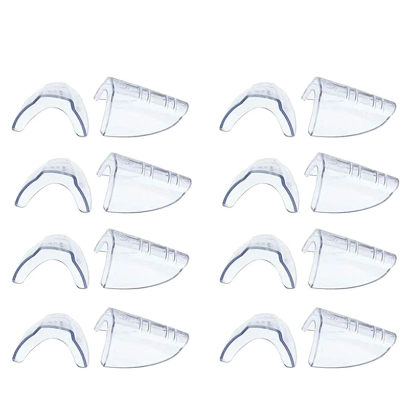 

8 Pairs Safety Eye Glasses Side, Slip On Clear Side Shield For Safety Glasses- Fits Most Eyeglasses(M-L)