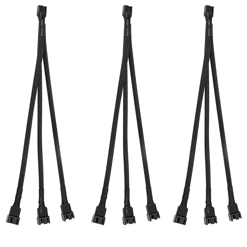 

USB-кабель, 3Way 4Pin, удлинитель, кабель питания от 1 до 3, конвертер для материнской платы ПК, вентилятора ЦП компьютера