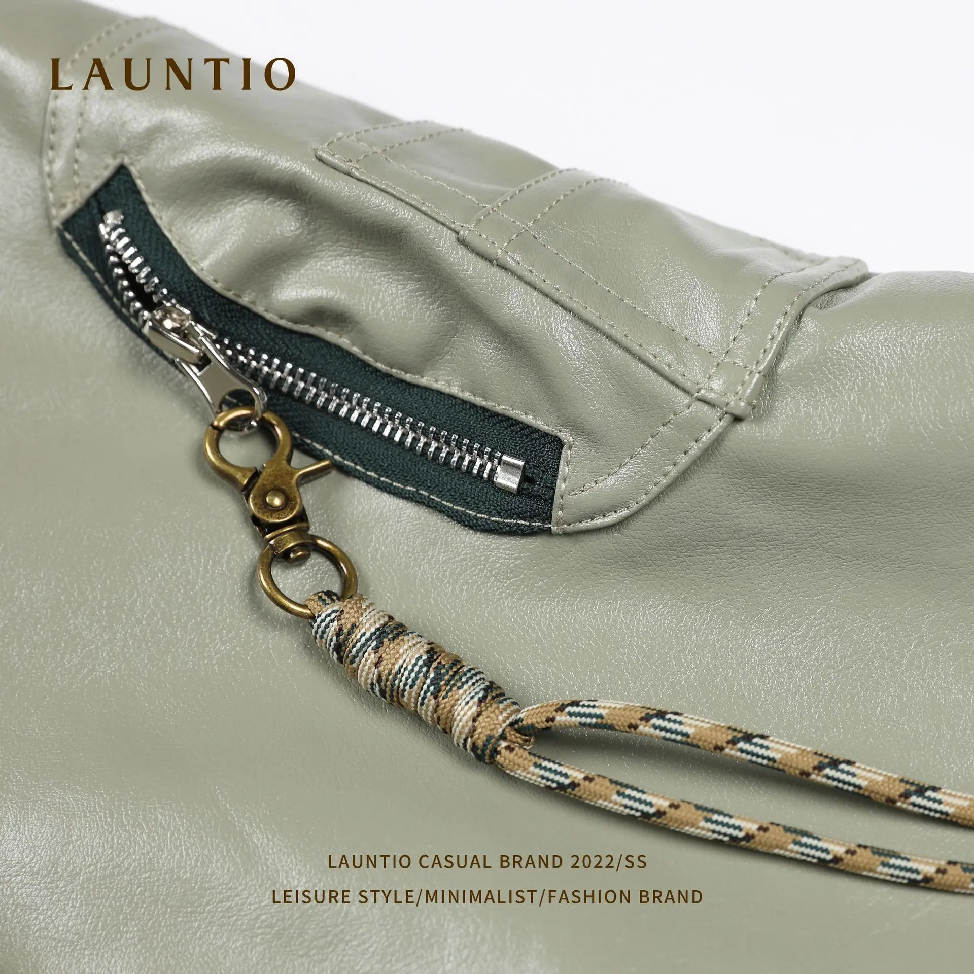 Уличная бейсбольная куртка Longzhi Mountain с воротником-стойкой и вышивкой осень 2022