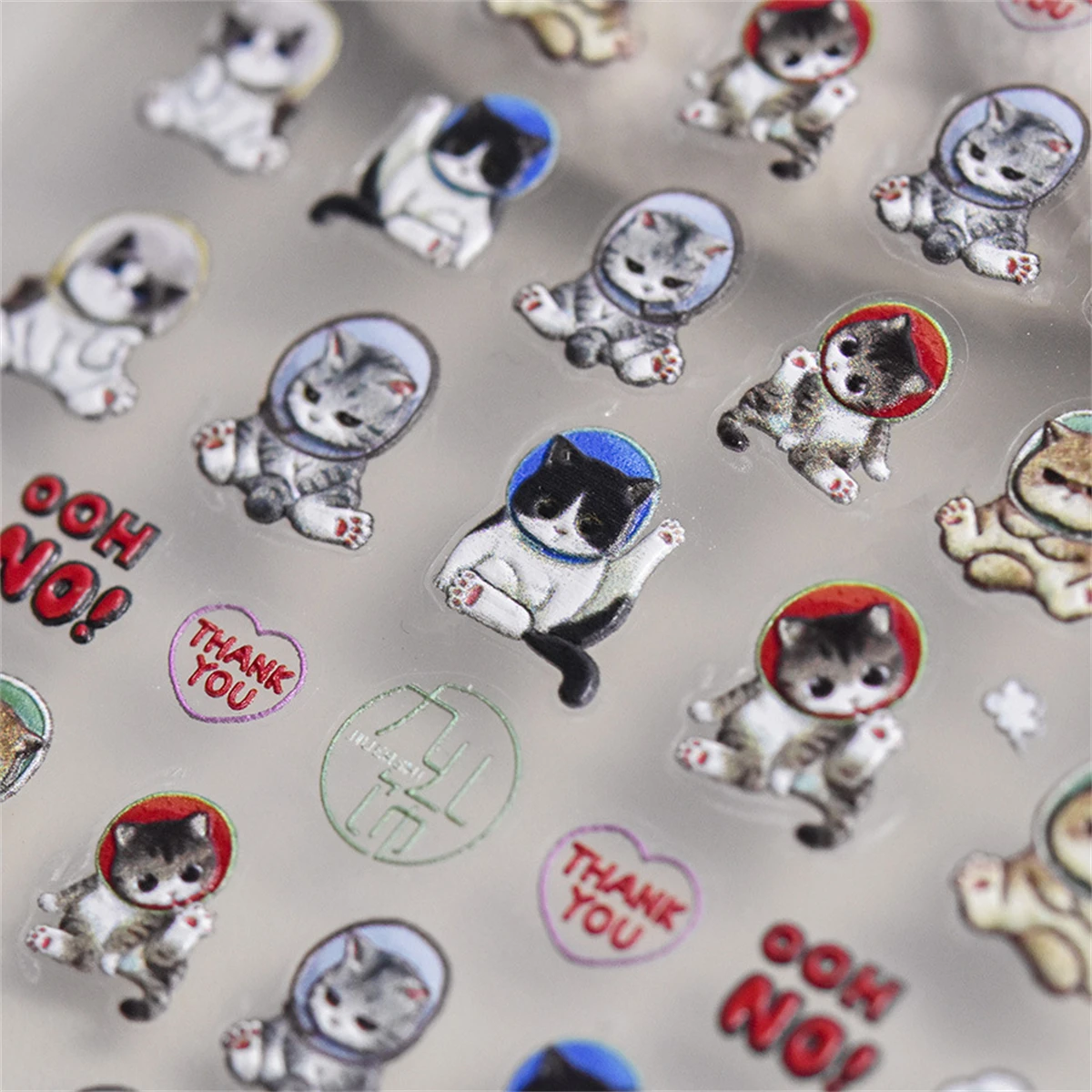 1 шт. 5D наклейки для дизайна ногтей