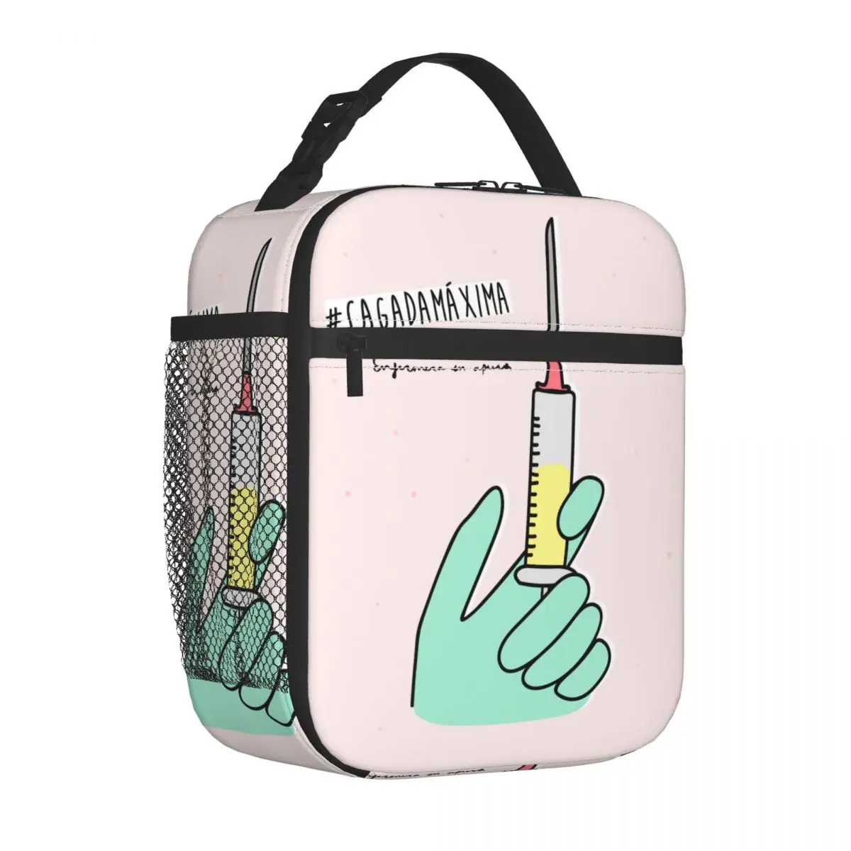 

Insulated Lunch Bag Cooler Bag Lunch Container Enfermera En Apuros Doctor Nurse Medical Health Tote Lunch Box Girl Beach Travel