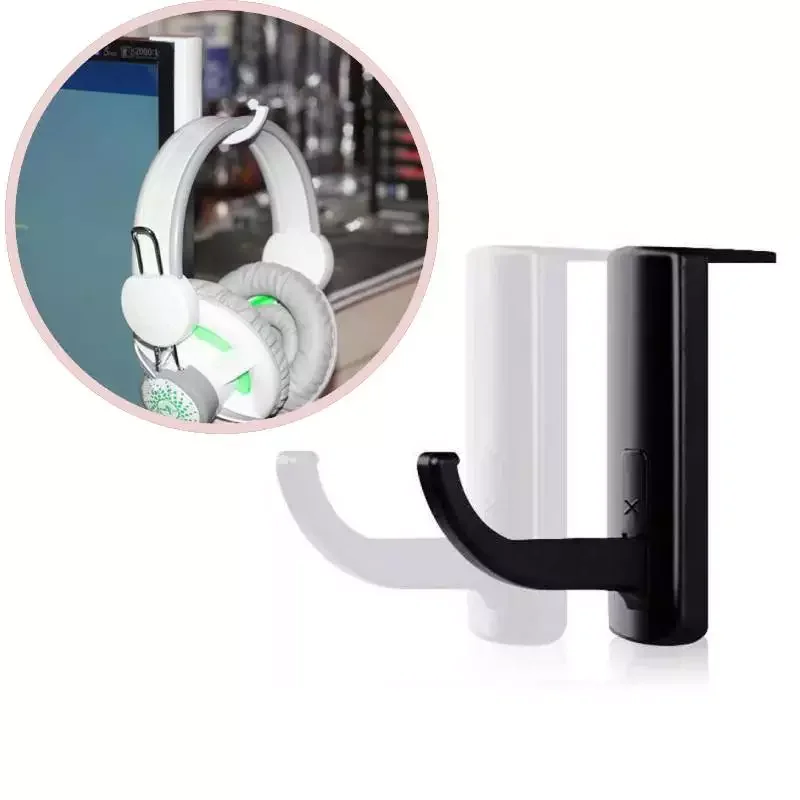 

Holder Headphone Hanger Strong Stickness Sticker Headset Stand For Desk PC Display Monitor Headphone Accessories
