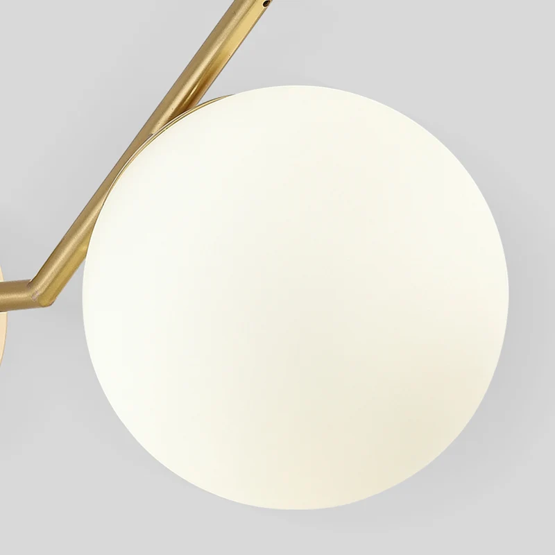 YUNYI настенный светильник в скандинавском стиле из матового стекла форме шара E27 с