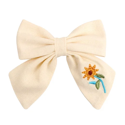 MOONBIFFY Детские тканевые заколки с бантами