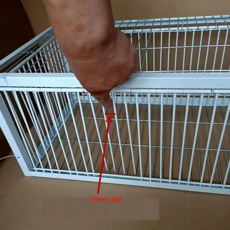 Фото Складная оцинкованная ловушка для голубей-клетка для птиц, пустельная ловушка для голубей, гуманный путь с односторонней входом, ловушка дл... №5