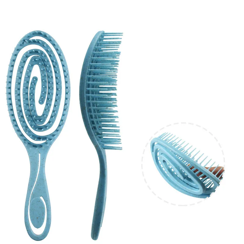Расслабляющая эластичная Массажная расческа портативная щетка для волос головы