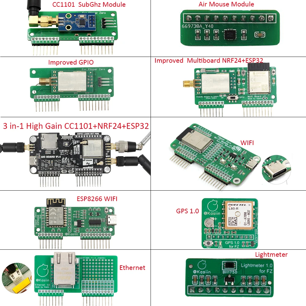 Многофункциональный модуль/улучшенный GPIO/Ethernet/Lightmeter/ESP8266/Air Mouse