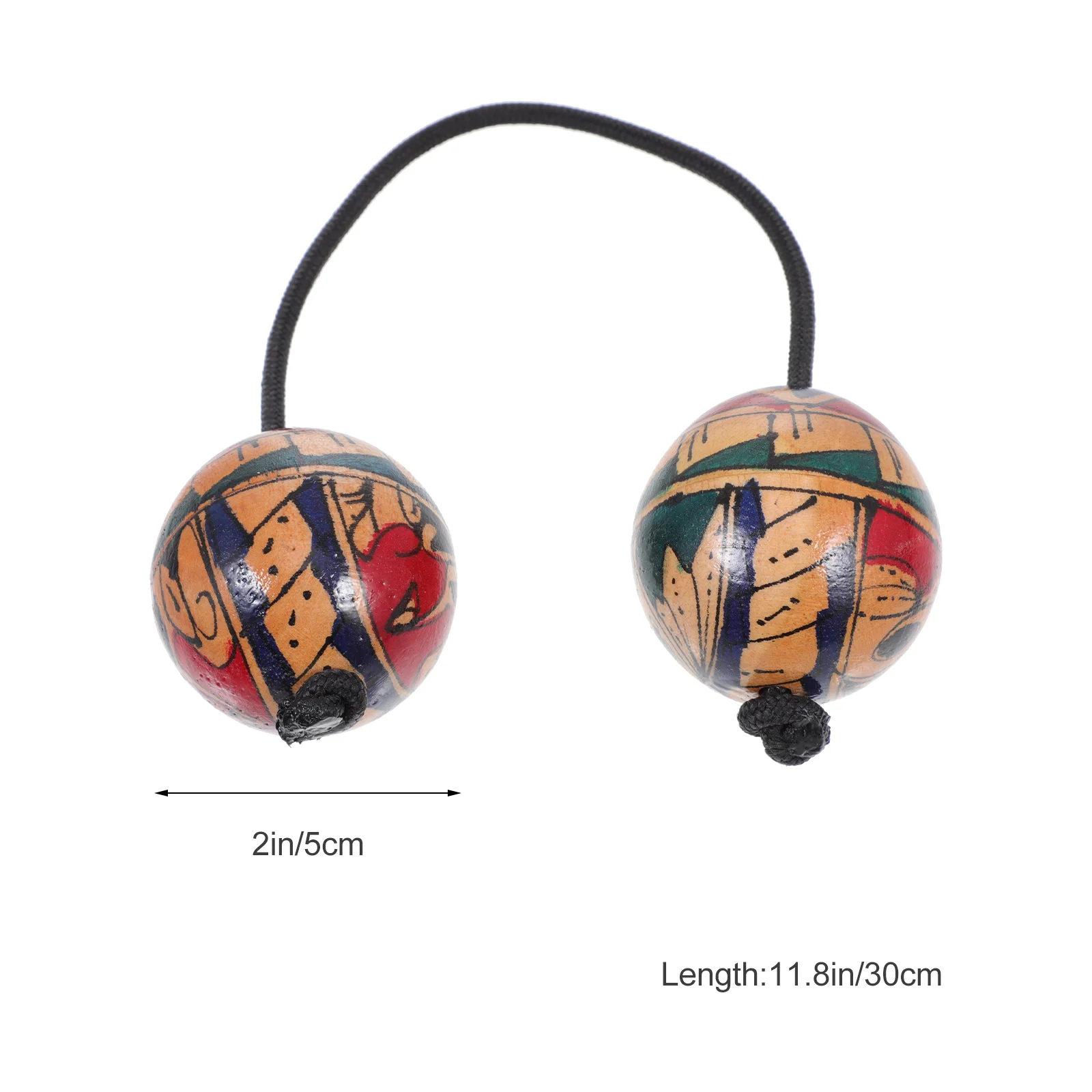 Ball One Handed Musical Instrument Hand Rhythm Single Aslatua Painted