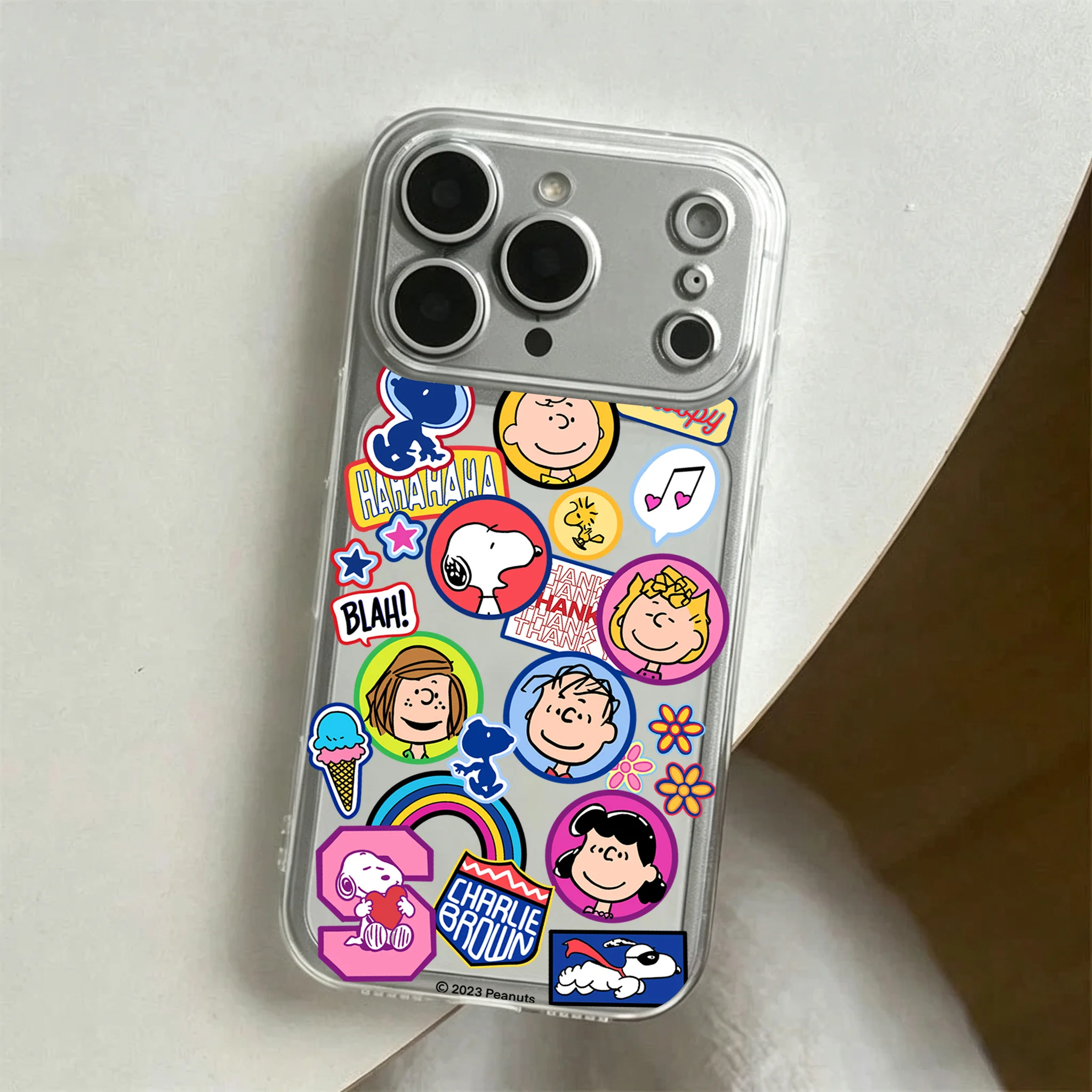 Фото Чехол для телефона Samsung Galaxy S26 S25 S24 S23 S22 S21 S20 FE Note20 Note10 Edge Plus Ultra Lite 5G с забавным принтом Снупи, прозрачный чехол №4