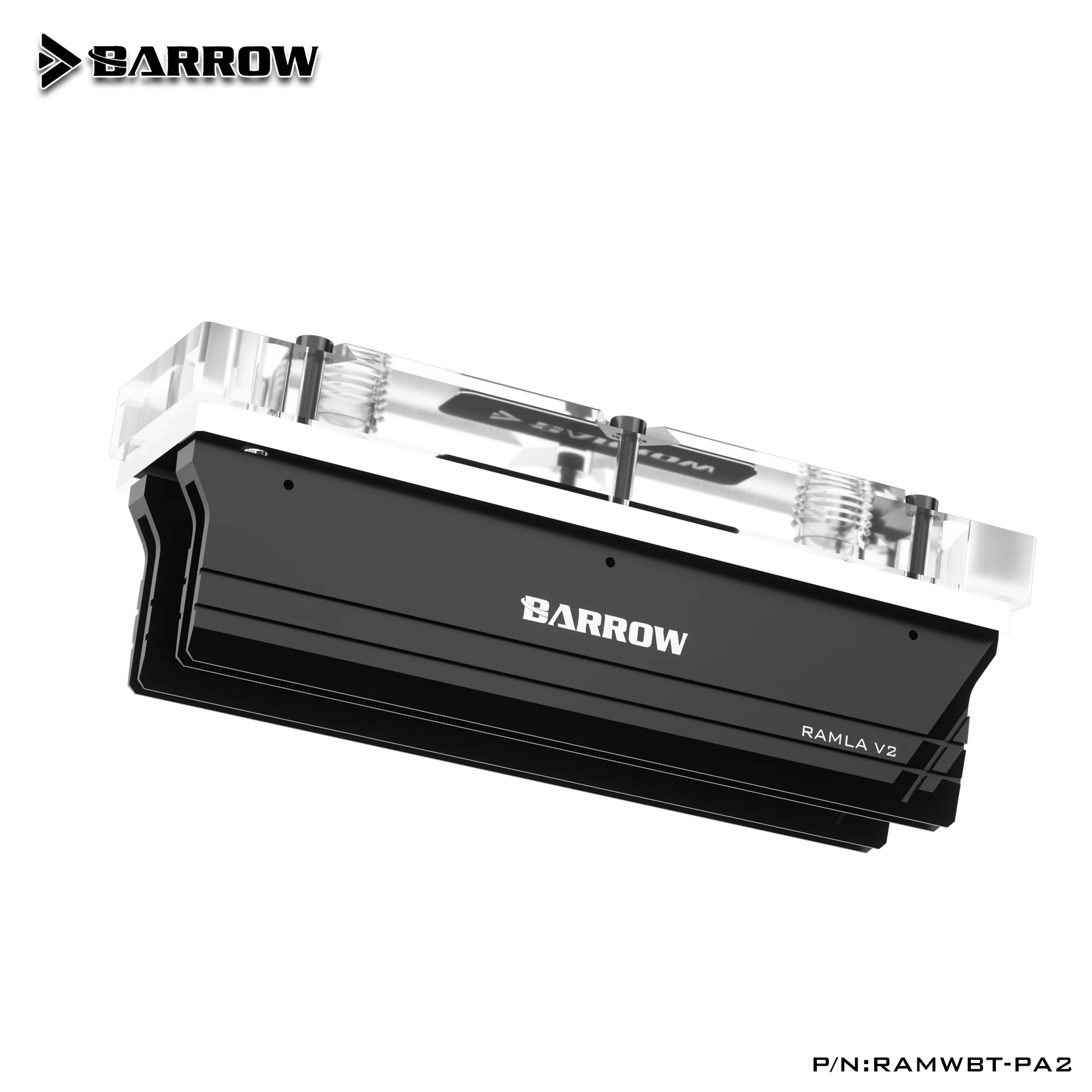 

Barrow RAMWBT-PA2, RAM Water Cooling Block Kits, LRC 2.0 RGB, One Kit Two Armor One Block, One Block Maximum Support 4 RAM