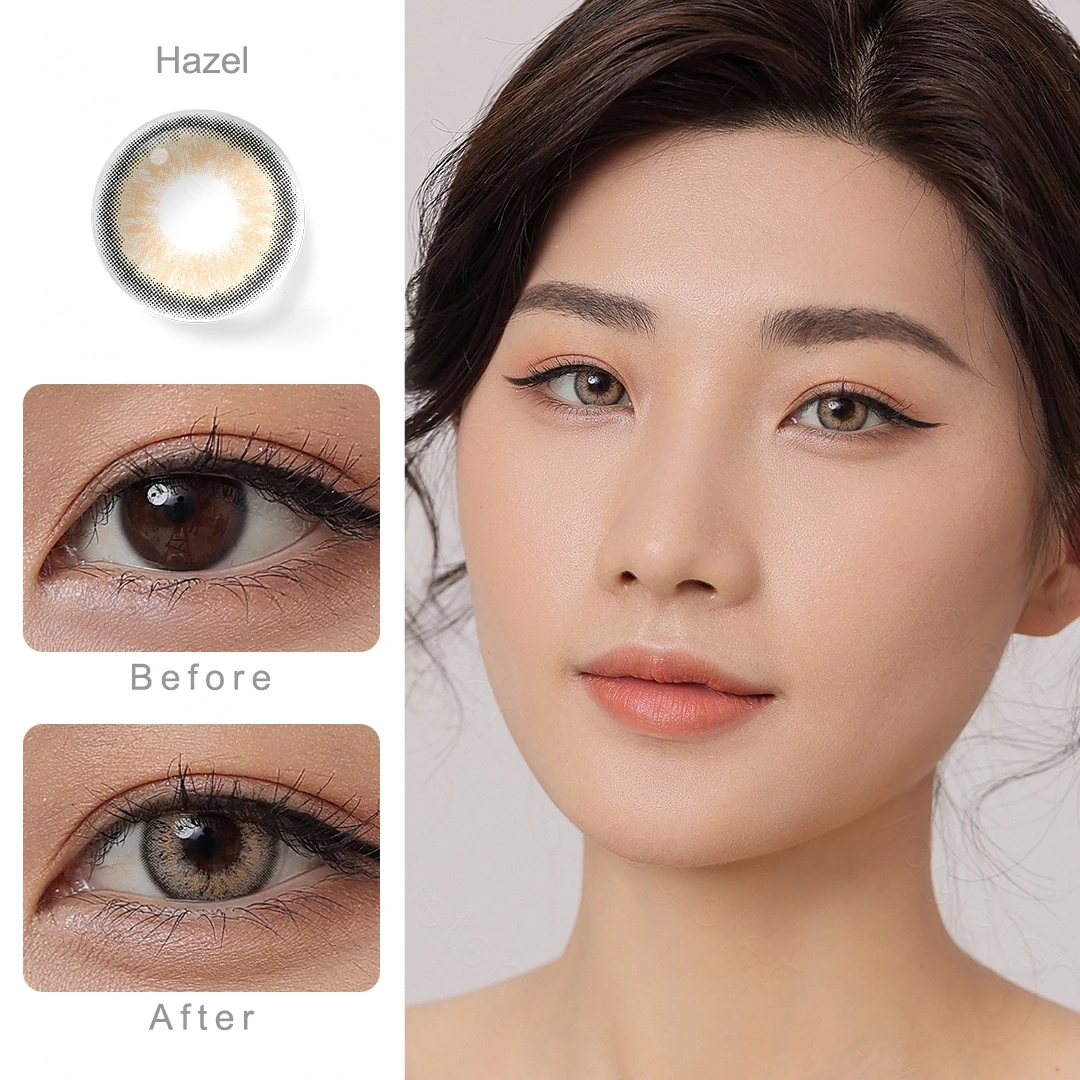 magister 2 pieces gleam series colored contact lenses annual eye makeup soft lenses color contact lens for eyes color contacts free global shipping