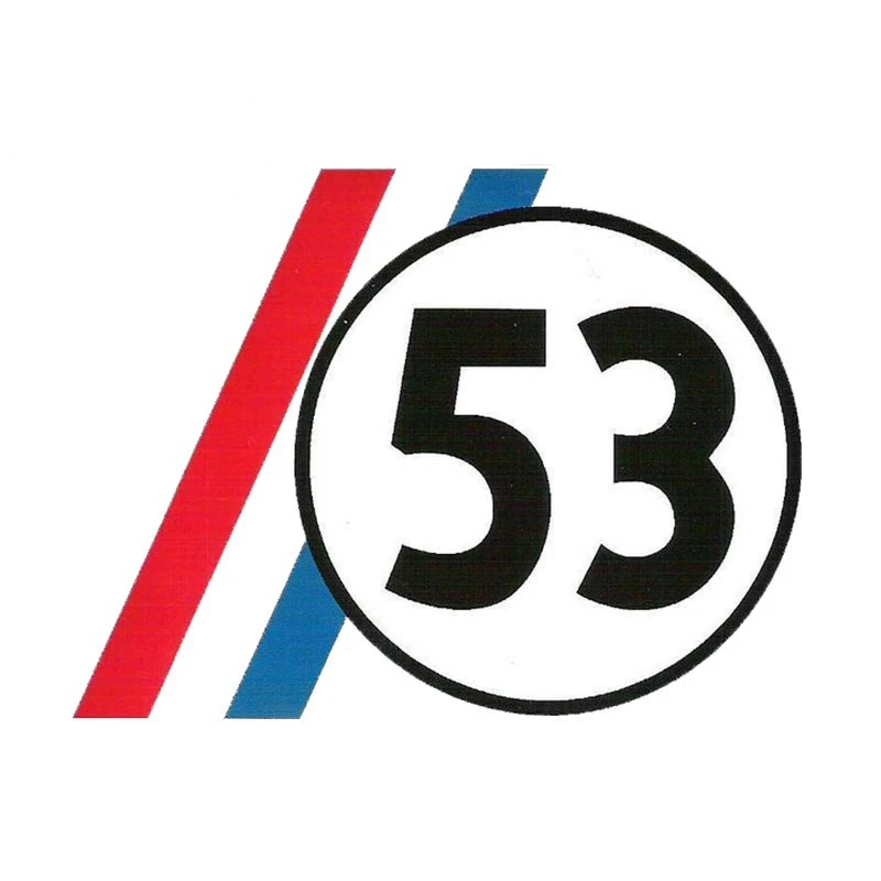 HERBIE THE LOVE BUG 53 забавные автомобильные наклейки Campervan наклейка водонепроницаемые