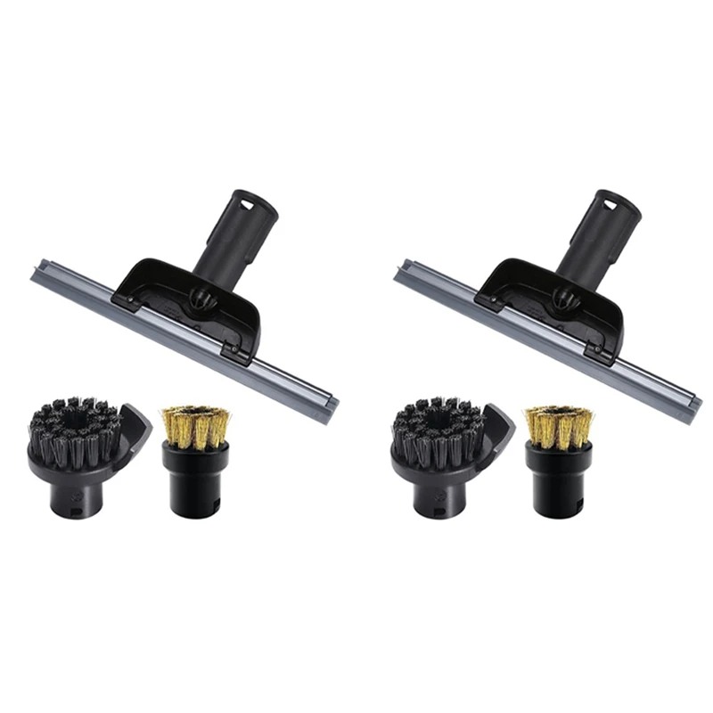 

2X For Karcher SC2 SC3 SC4 SC5 CTK10 Window Nozzle Scraper Round Brush For Steam Cleaner Mirrors,Clean Slit Moisture