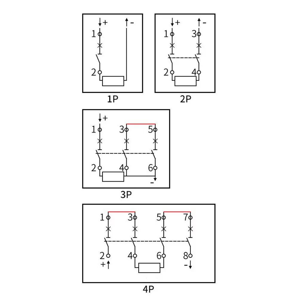 Наружный автоматический выключатель Солнечный фотоэлектрический 1-полюсный