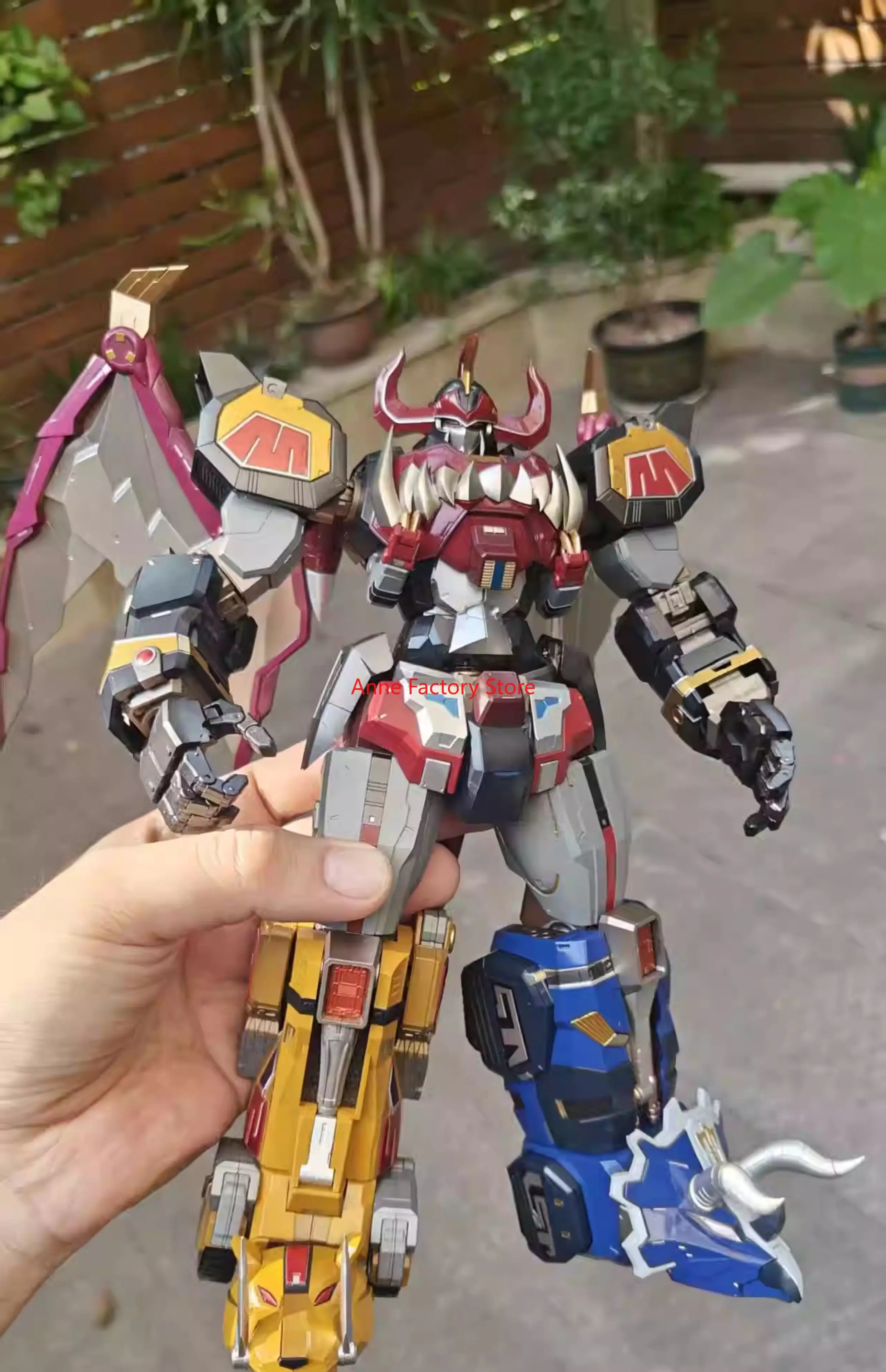 Фото Nuevo Modelo De Ráfaga ZL-01 KO FLAMETOYS BEAST LORD Dragon Caesar Megazord Aleación Producto Terminado Modelo Figuras De Acción №4
