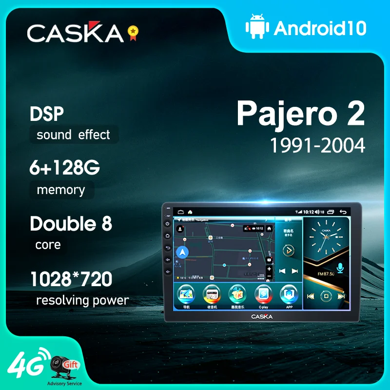 

CASKA DG2-DG9 Carplay Car Radio For Mitsubishi Pajero 2 V30 V40 V20 1991 - 2004 Multimedia Video Player Navigation GPS Android