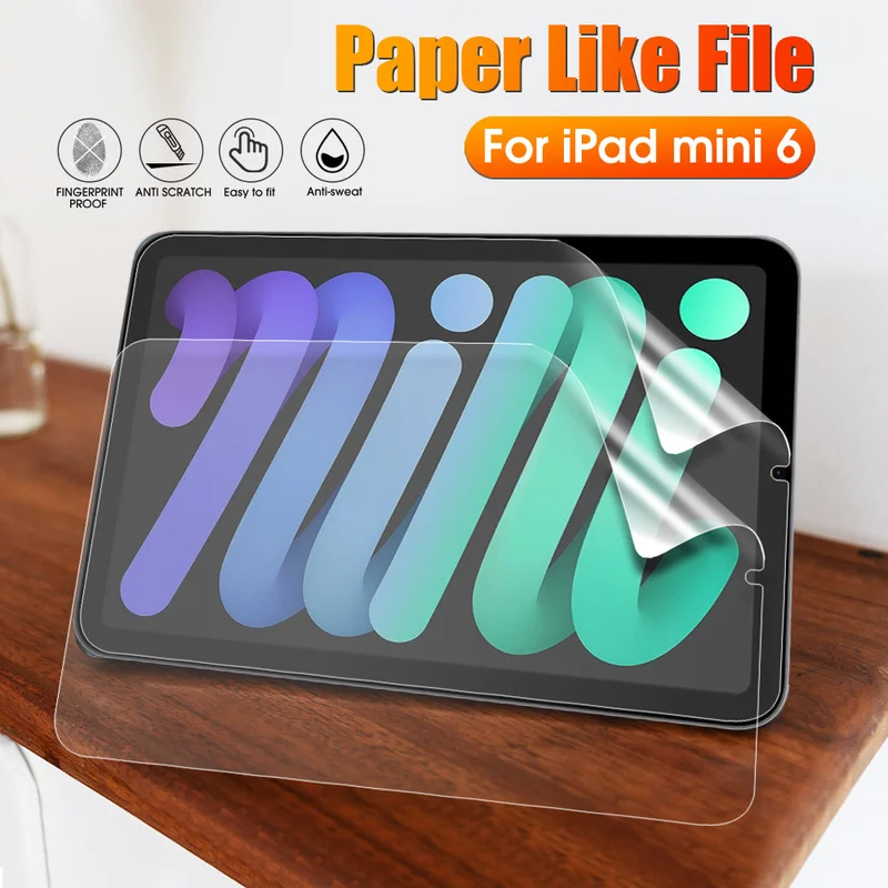 

Anti-Glare Full Screen Like Paper Film For iPad Mini 6 PET Matte Write Painting Film Screen Protectors For iPad Mini 6