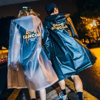 street style couple hiking raincoat adult men and women rainwear universal transparent waterproof hooded rain coat suit