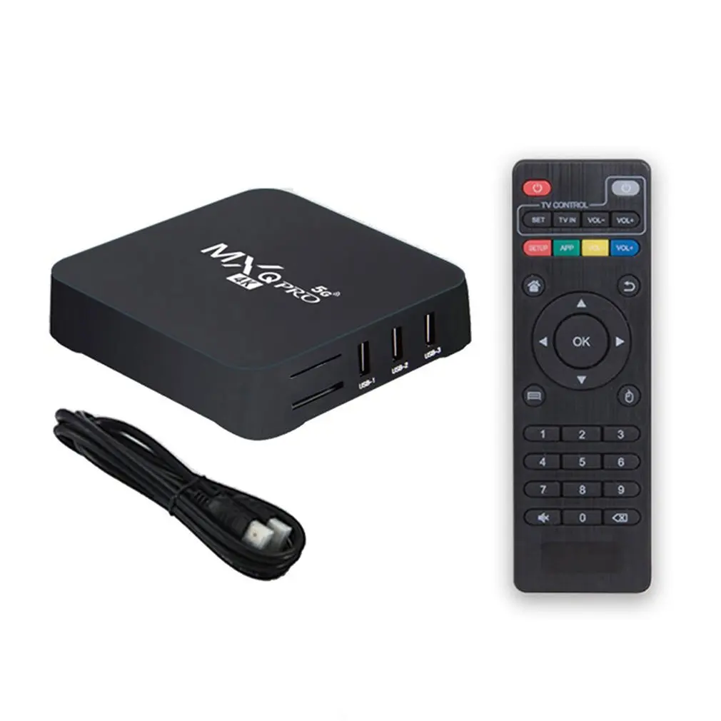 ТВ-приставка 4K Android Smart TV Box 2 4G Wifi домашний пульт дистанционного управления