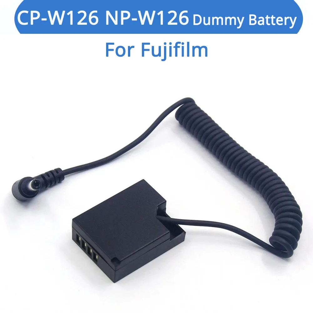 

NP-W126 Dummy Battery Spring Cable CP-W126 DC Coupler For Fujifilm X-E1 X-E2S X-A2 X-T2 XT3 XA5 XA7 XA20 X100F X100V HS35EXR