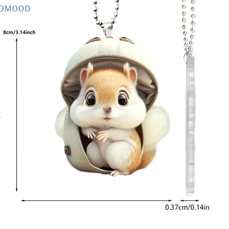 Креативный акриловый плоский 2D подвеска в виде белки авто интерьер автомобиля