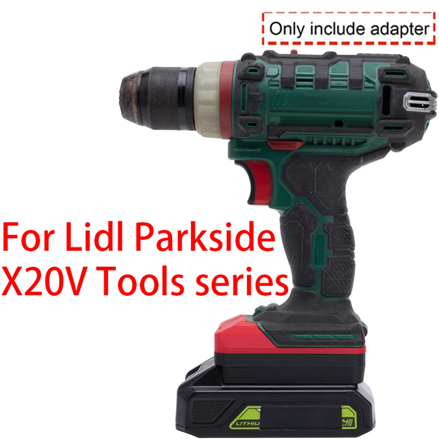 Фото Адаптер для аккумулятора Lidl Parkside X20V Li-ion для инструмента Greenworks 24V Li-ion, переходник для электроинструмента, аксессуар. №3