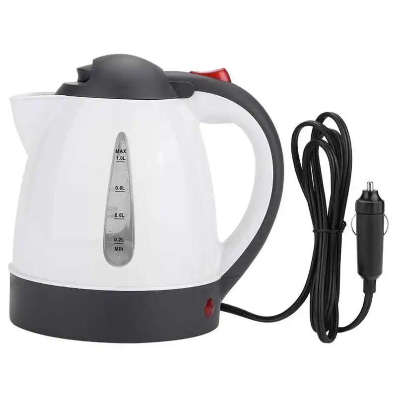 

12v 24v Vehicle Truck Hot Kettle Car Electric Kettle 1000ml Large Capacity Portable Travel Water Boiler Coffee Heated Tea Pot