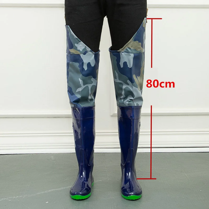 

High jump Camouflage fishing Overall Pants. Waterproof 80CM Height Soft fishing boots Widely-Used fishing Waders Overall shoes