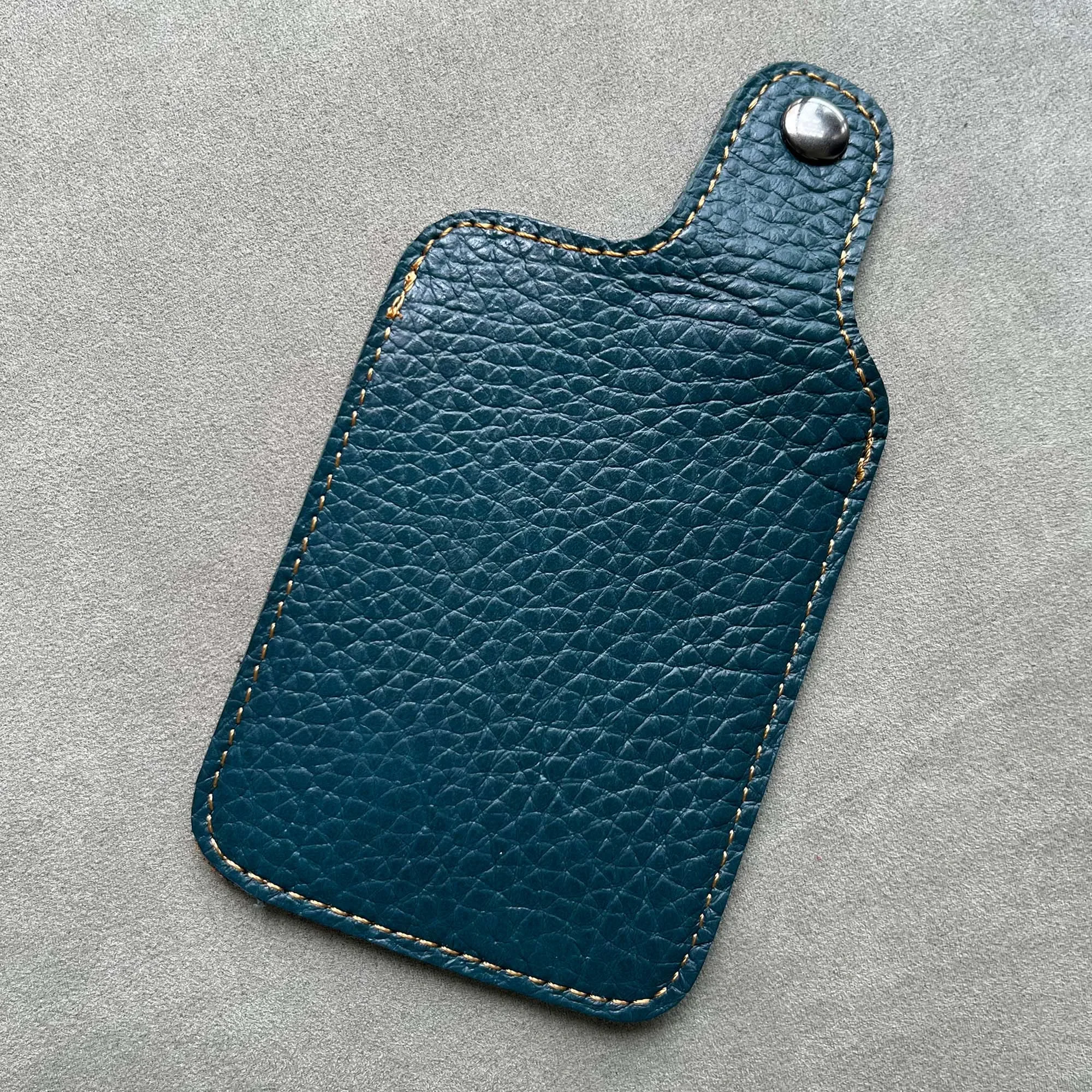 Тонкий держатель для карт из воловьей кожи держателя банковских кожаный чехол