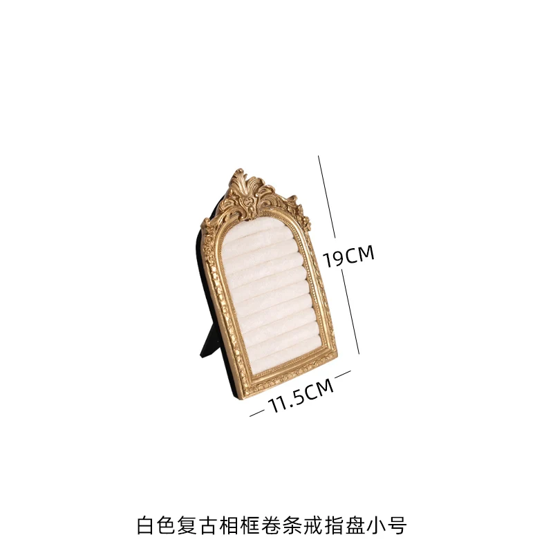 Винтажная полка для хранения ювелирных изделий, бархатные серьги, полки для колец, полки для ювелирных изделий, витрина для украшения дома, витрина