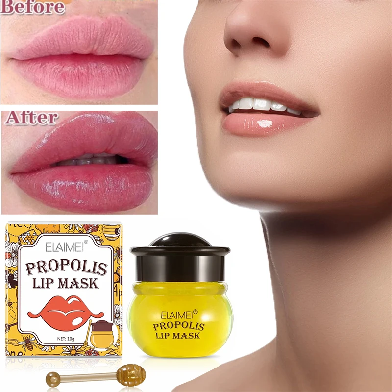Honey Lip Plumper Gloss Reduce Fine Lines Care Lip Oil Enhancer Sexy Lips Plumping Essence Increase Elasticity Makeup Cosmetics