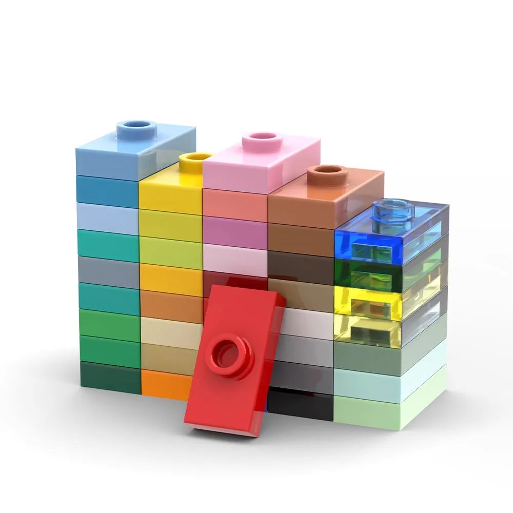 50 шт. детали MOC 3794 специальная пластина 1 x 2 с шпилькой совместимые кирпичи сделай