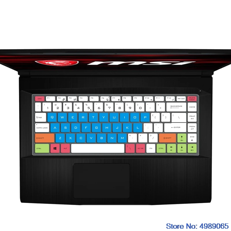 Силиконовый чехол для клавиатуры MSI GF63 PS42 PS63 P65 GS65 8RD 8RE 8RB 8RCX 8RE-014CN 15 6-дюймовый
