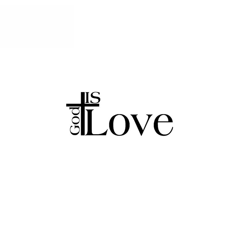 

Виниловые наклейки на автомобиль и мотоцикл GOD IS CROSS LOVE с Иисусом, черные/Серебряные наклейки, 12,7 см * 5,2 см