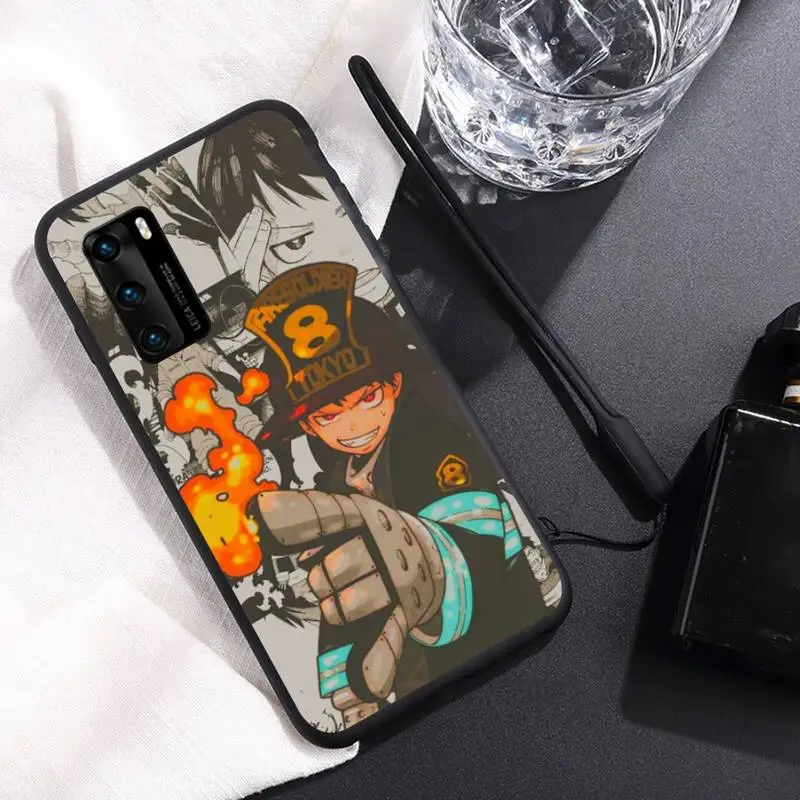 Чехол для телефона с изображением огненной силы Shinmon убенимару Huawei Y6 Y7 Y9 Prime 2019 Y9s