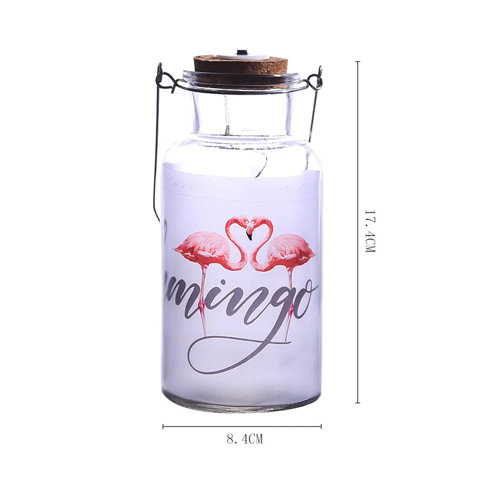 

1 Pc Wishing Bottle Transparent Glass Pattern String Decoration for Cafe Shop Home