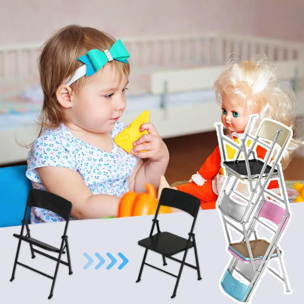 

1 шт. мини складной стул мебель забавное украшение для дома Настольная модель телефона Миниатюрные аксессуары детский Z1R2