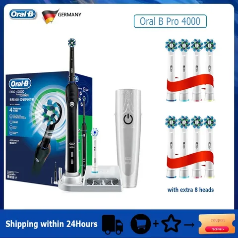 Электрическая зубная щетка Oral B Pro 4000 с 3D Action — изображение товара