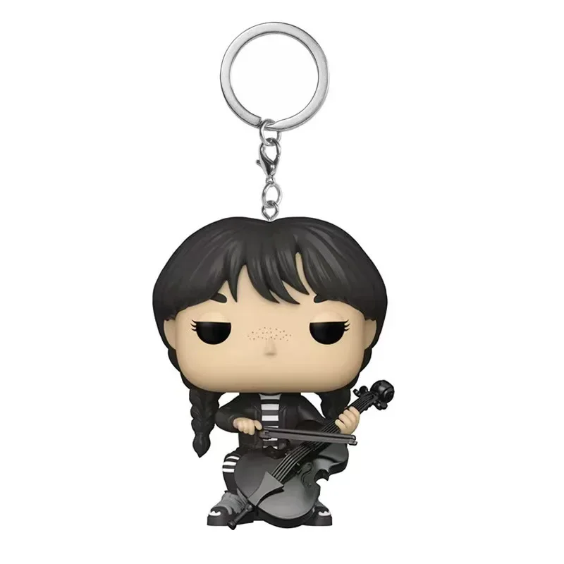 Фото Вторник: Семья Аддамс, 2-й сезон, Funko Pop!! Брелоки-игрушки: Двойные жареные пончики, косички, куклы-скрипки, брелоки-игрушки №3