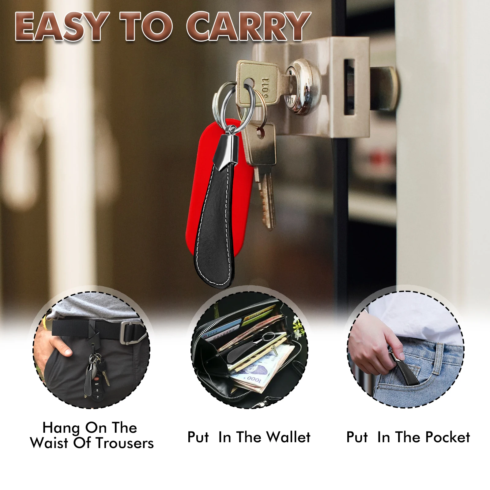 Мини-портативный рожок для обуви ZOMAKE модный аксессуар из твердой нержавеющей