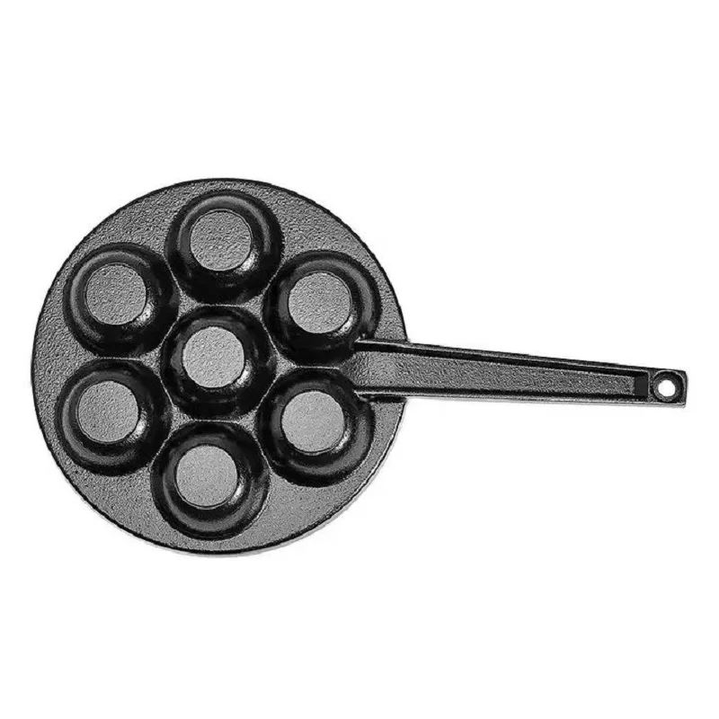 Плоская сковорода для блинчиков жарки осьминога чугунная плотная антипригарная