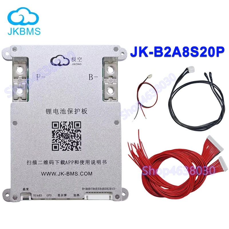 JK BMS JK-B2A8S20P 4S 5S 6S 7S 8S 12V 24V Батарея с 2A Active Balance bms lifepo4 Li-ion LTO