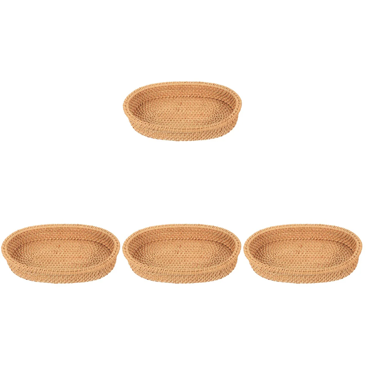 

4pcs Woven Snack Basket Kitchen Cutlery Basket Woven Storage Basket Kitchen Storage Basket