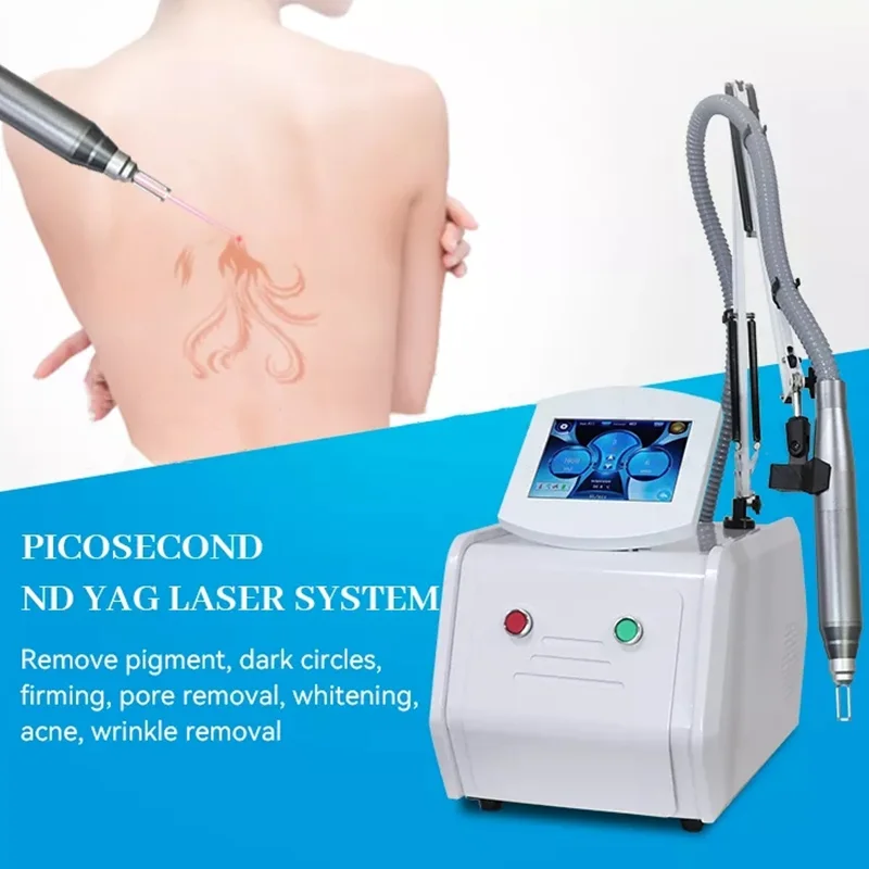 

Professional Portable Picosecond Laser 1064nm 532nm 1320nm 755nm Tattoo Freckles Spot Moles Removal Machine