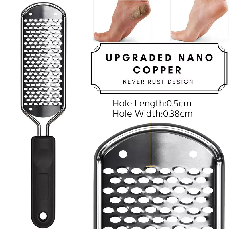 

Рашпиль для ног из нержавеющей стали, Рашпиль для ног, Рашпиль для педикюра, средство для удаления мозолей, скраб для маникюра, Товары для ва...